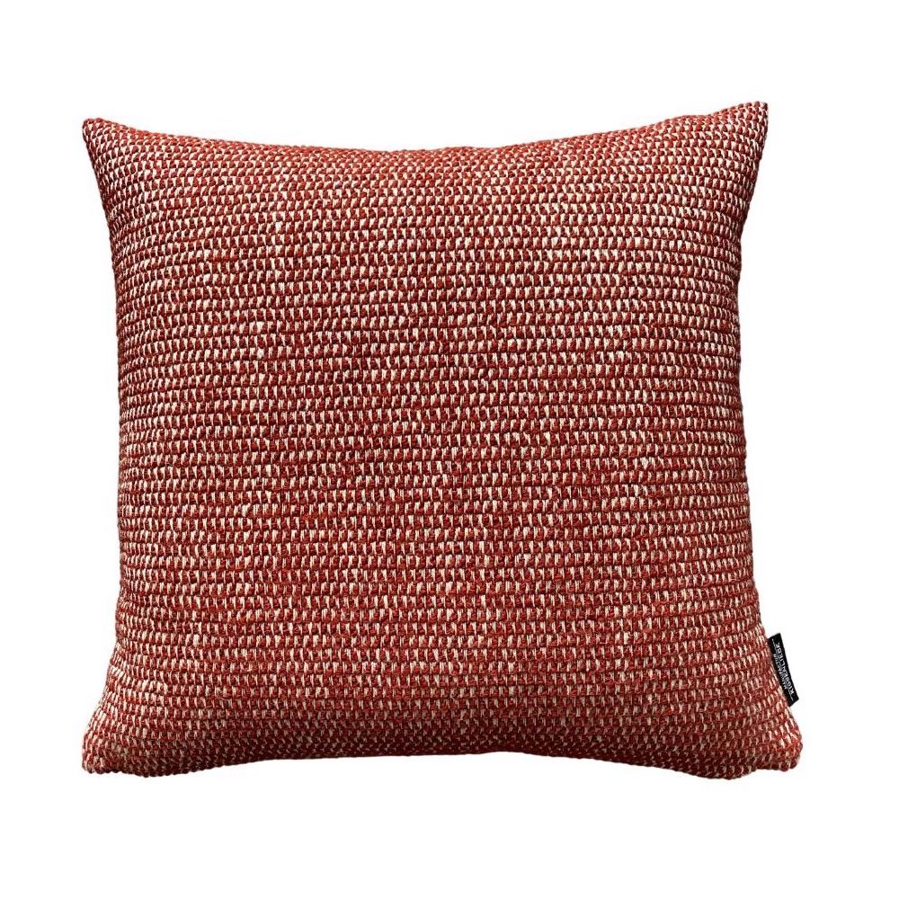 Sofakissen CROCHET Rostrot Elfenbein 40x40
