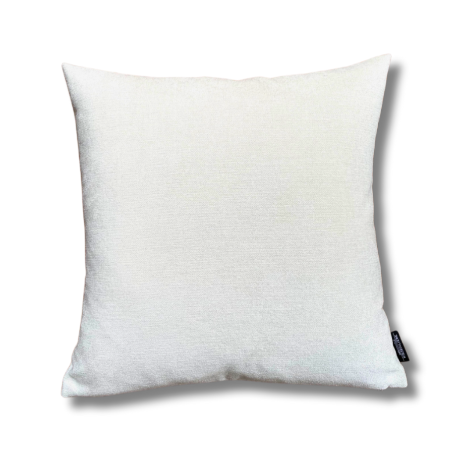 Dekokissen Elfenbein SMOOTH ivory |45x45 | Manufaktur Kissenliebe®