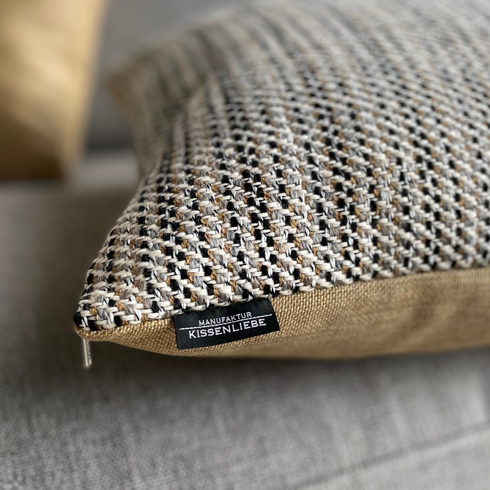 Kissen Kelim mustard 50x50