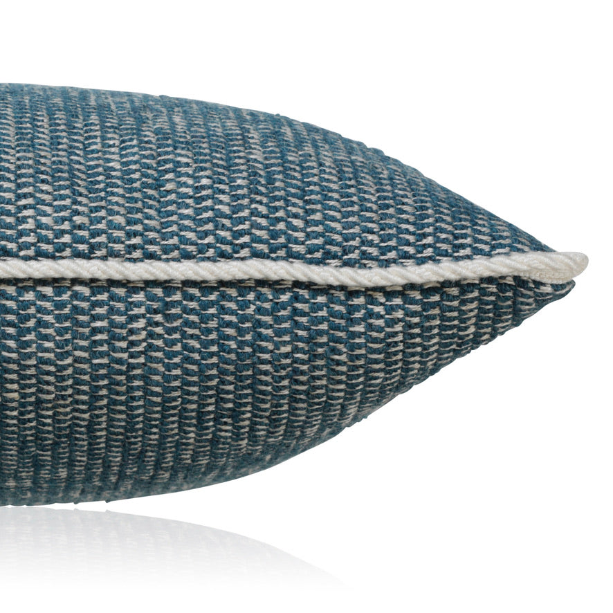 Sofakissen Petrol CROCHET teal 40x40 | Manufaktur Kissenliebe®