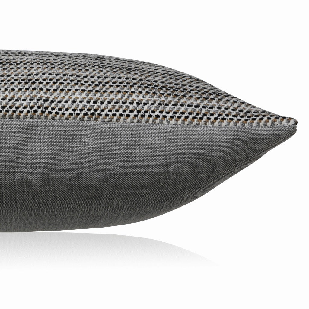 Luxuskissen Senfgelb/Grau KELIM 60x40 | Manufaktur Kissenliebe®