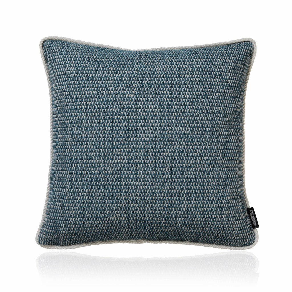 Sofakissen Petrol CROCHET teal 40x40 | Manufaktur Kissenliebe®