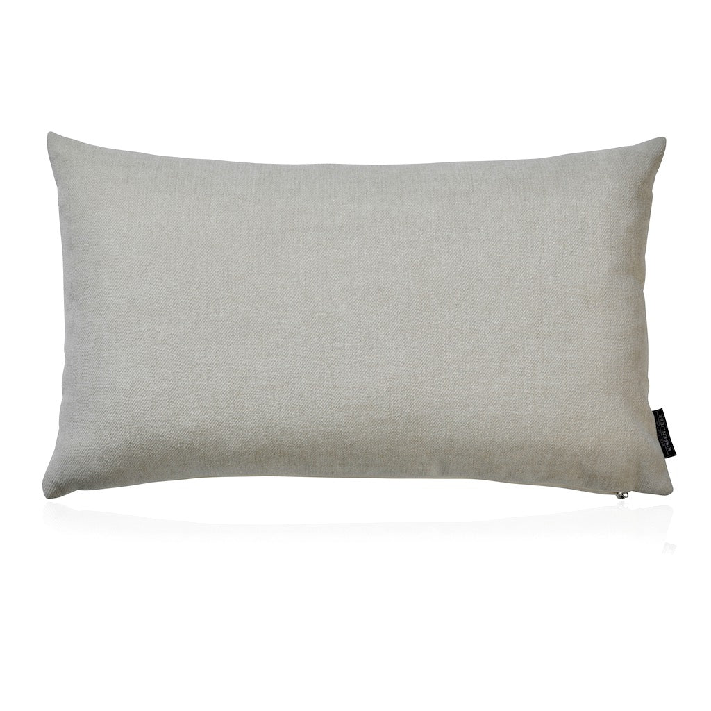 Dekokissen Elfenbein SMOOTH ivory 50x30 | Manufaktur Kissenliebe®