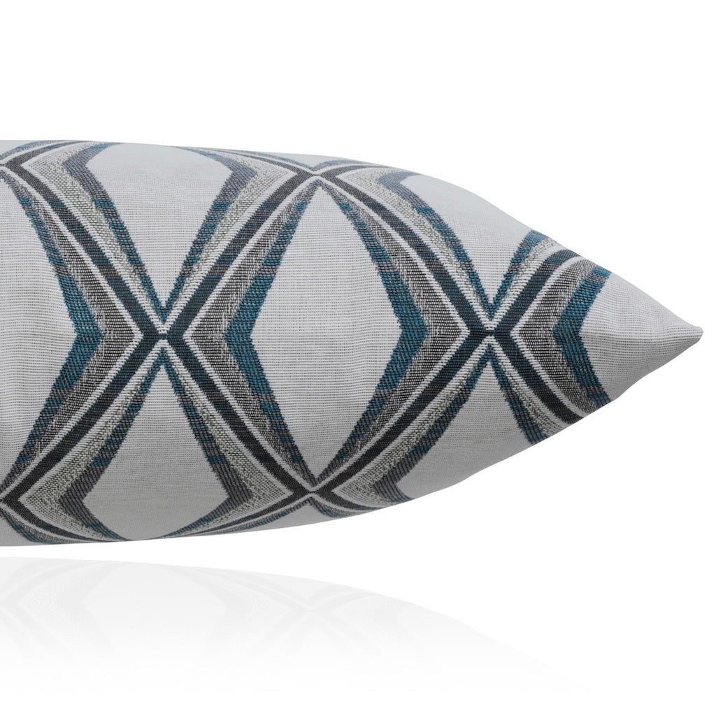 Dekokissen Petrol Grafisch PRISM 50x30 | Manufaktur Kissenliebe®