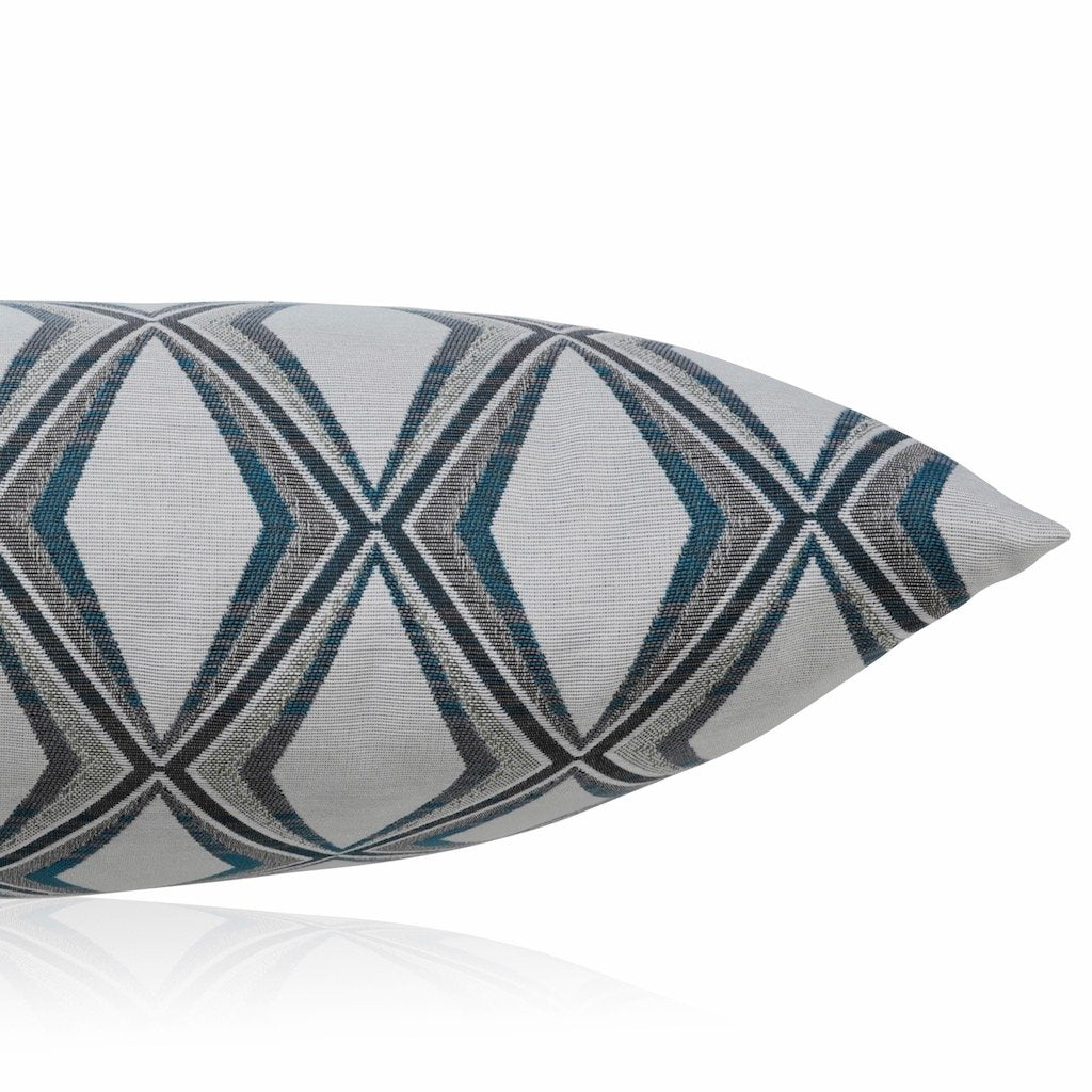 Dekokissen Petrol Grafisch PRISM 60x40 | Manufaktur Kissenliebe®
