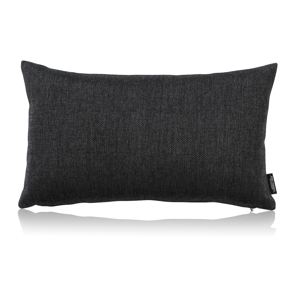 Dekokissen Schwarz SHIMMER 50x30 | Manufaktur Kissenliebe®
