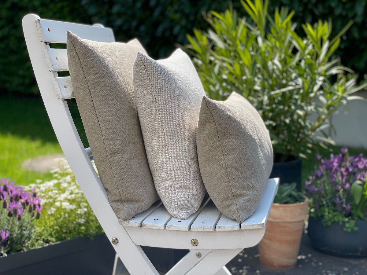 Leinenkissen Cozy Schlamm 45x45 | Manufaktur Kissenliebe®