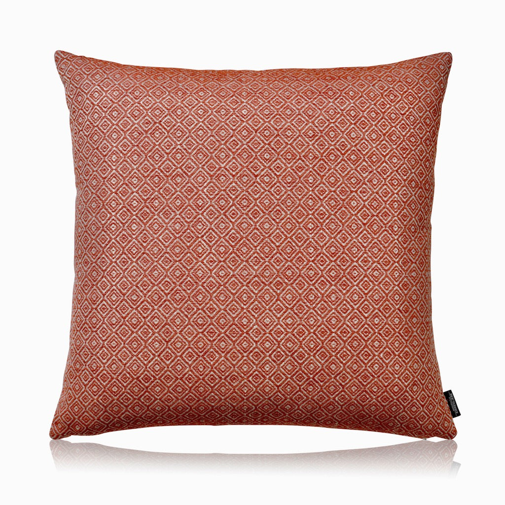 Sofakissen MUSCAT Orange Rautenmuster 60x60cm