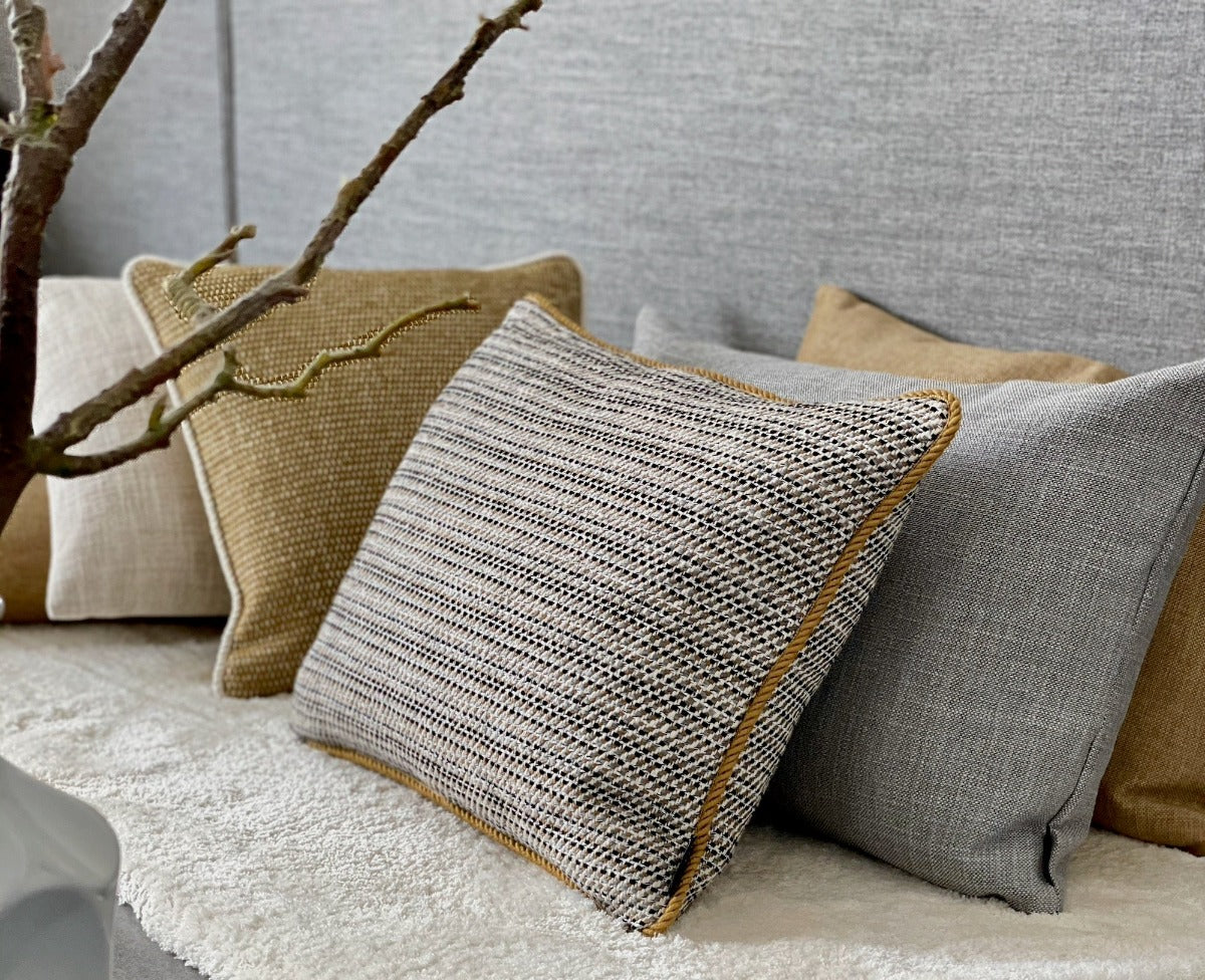 Sofakissen Senfgelb KELIM Multicolor 50x40 | Manufaktur Kissenliebe®