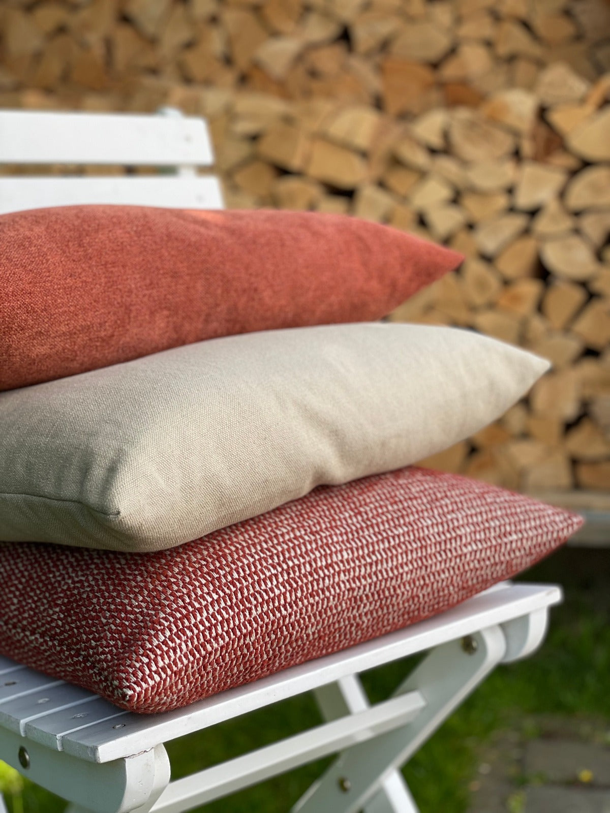 Sofakissen aus Leinen COZY Schlamm 50x30