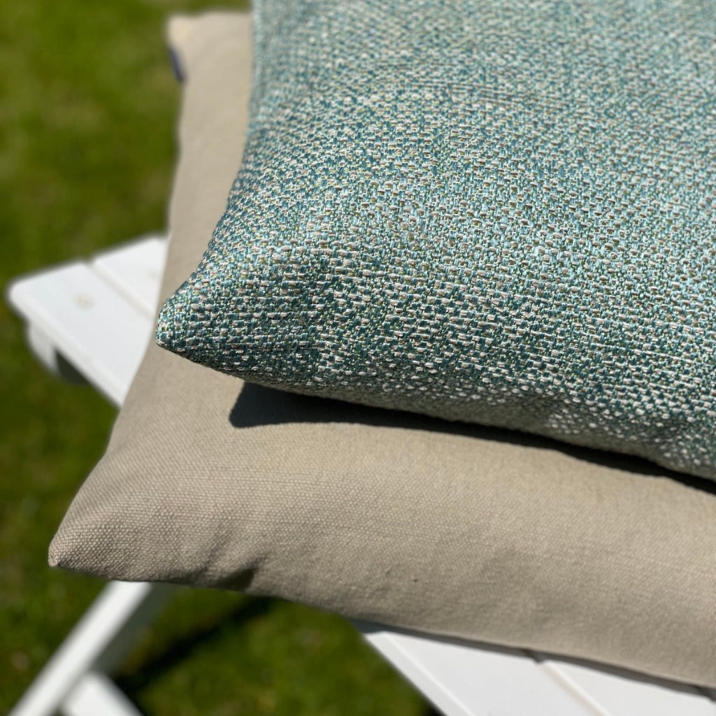 Leinenkissen Cozy Schlamm 45x45 | Manufaktur Kissenliebe®